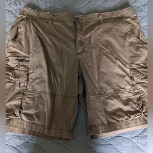 Men's george Tan Lightweight Cargo Shorts Sz 42